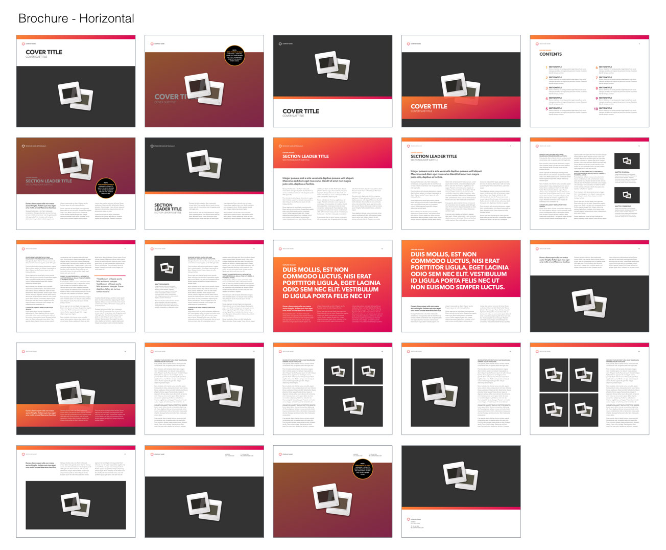 Hyperion for Pages - Horizontal Brochure