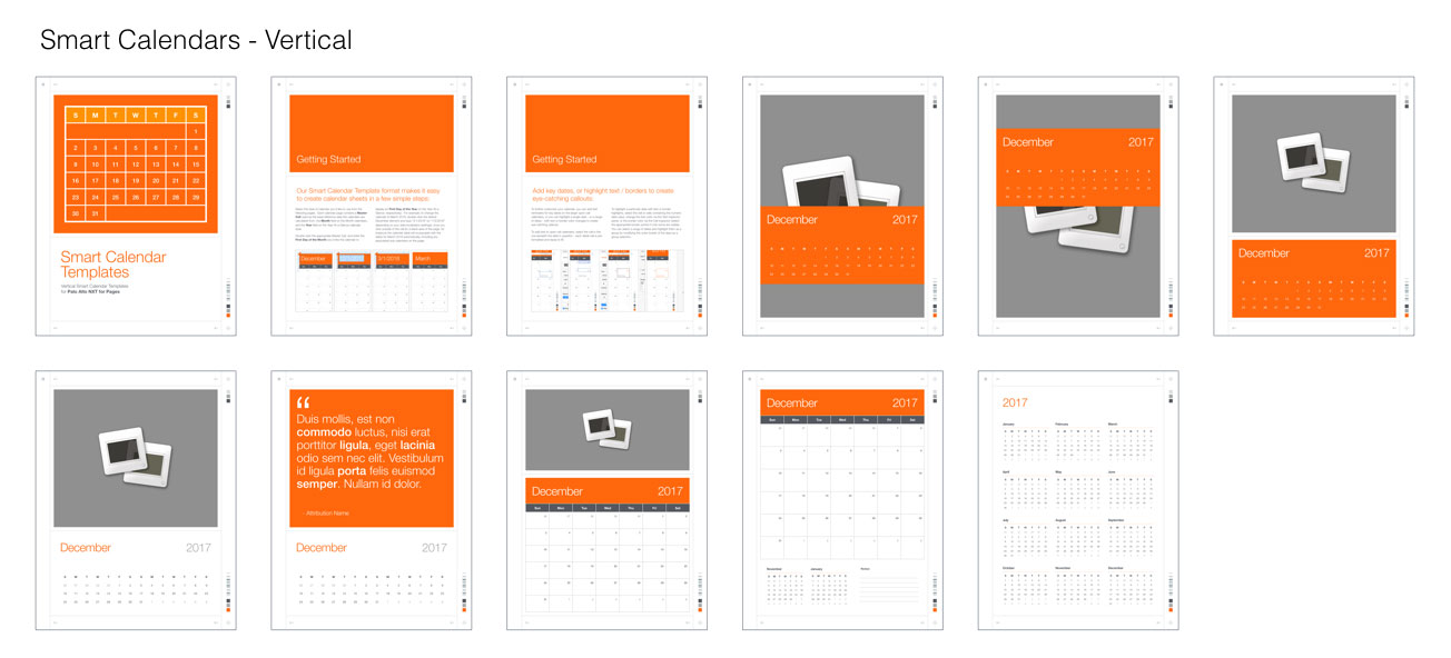 Palo Alto NXT for Pages - Vertical Smart Calendars