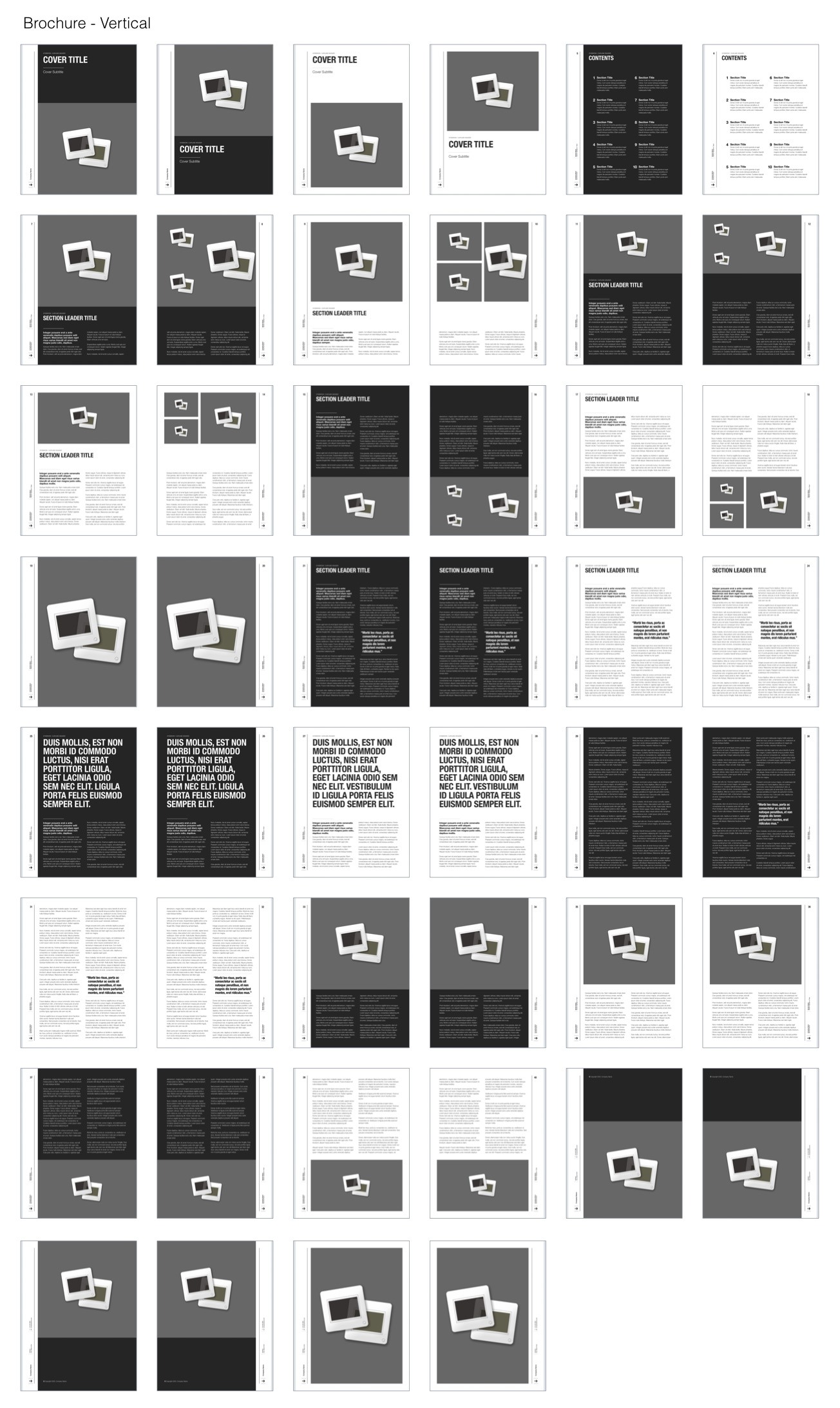 BlackBriar for Pages - Vertical Brochure