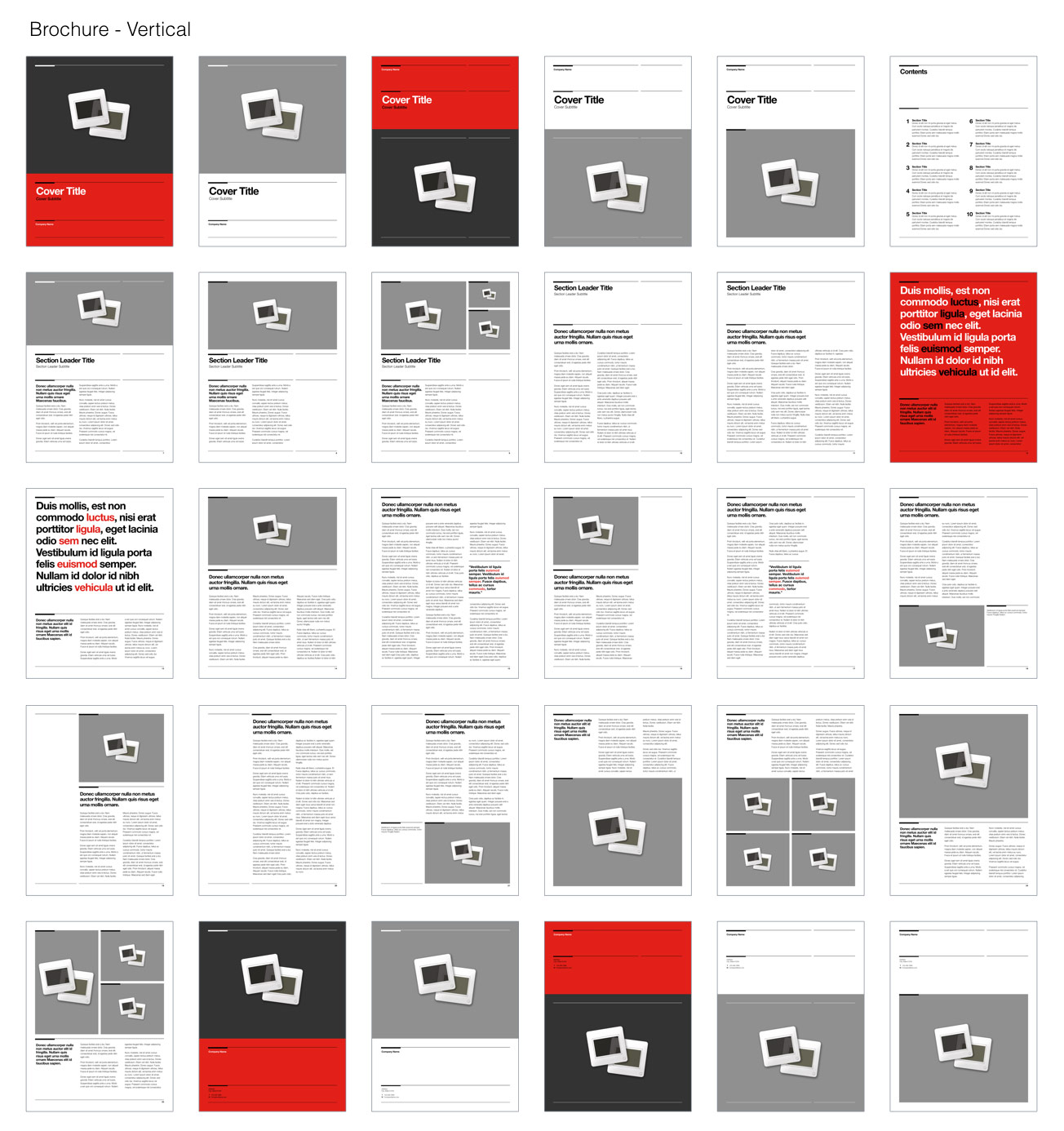 Geneva for Pages - Vertical Brochure