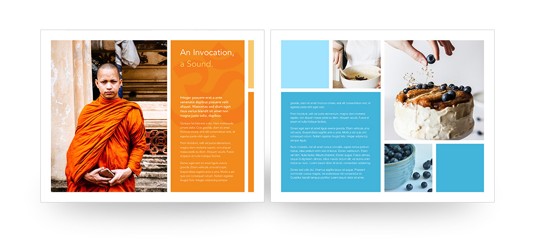 OM X for Pages - Landscape Brochure Examples