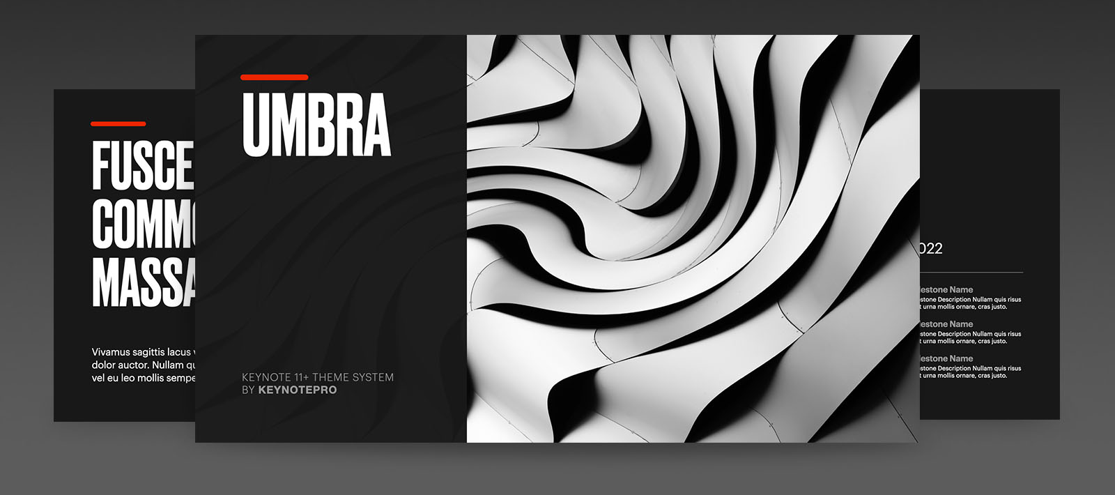 Umbra Theme and Template System for Keynote 11 (2022)