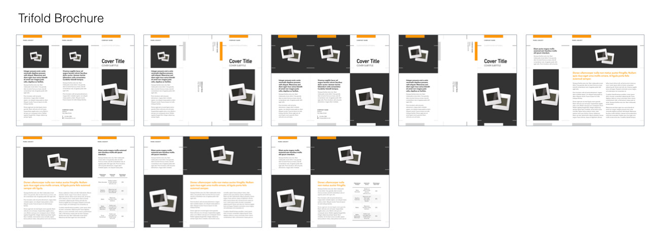 Verge for Pages - Trifold Brochure