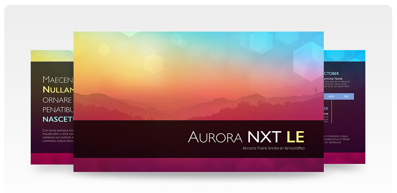 Aurora NXT LE - Free Keynote Theme